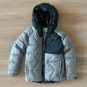 Columbia Omni-heat Kids' Gray and Black Puffer Jacket